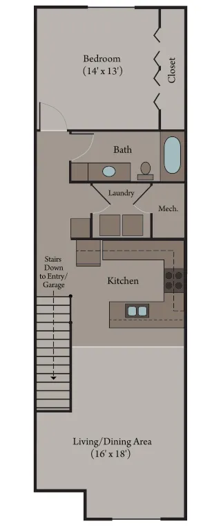 Lucca 1x1 Townhome