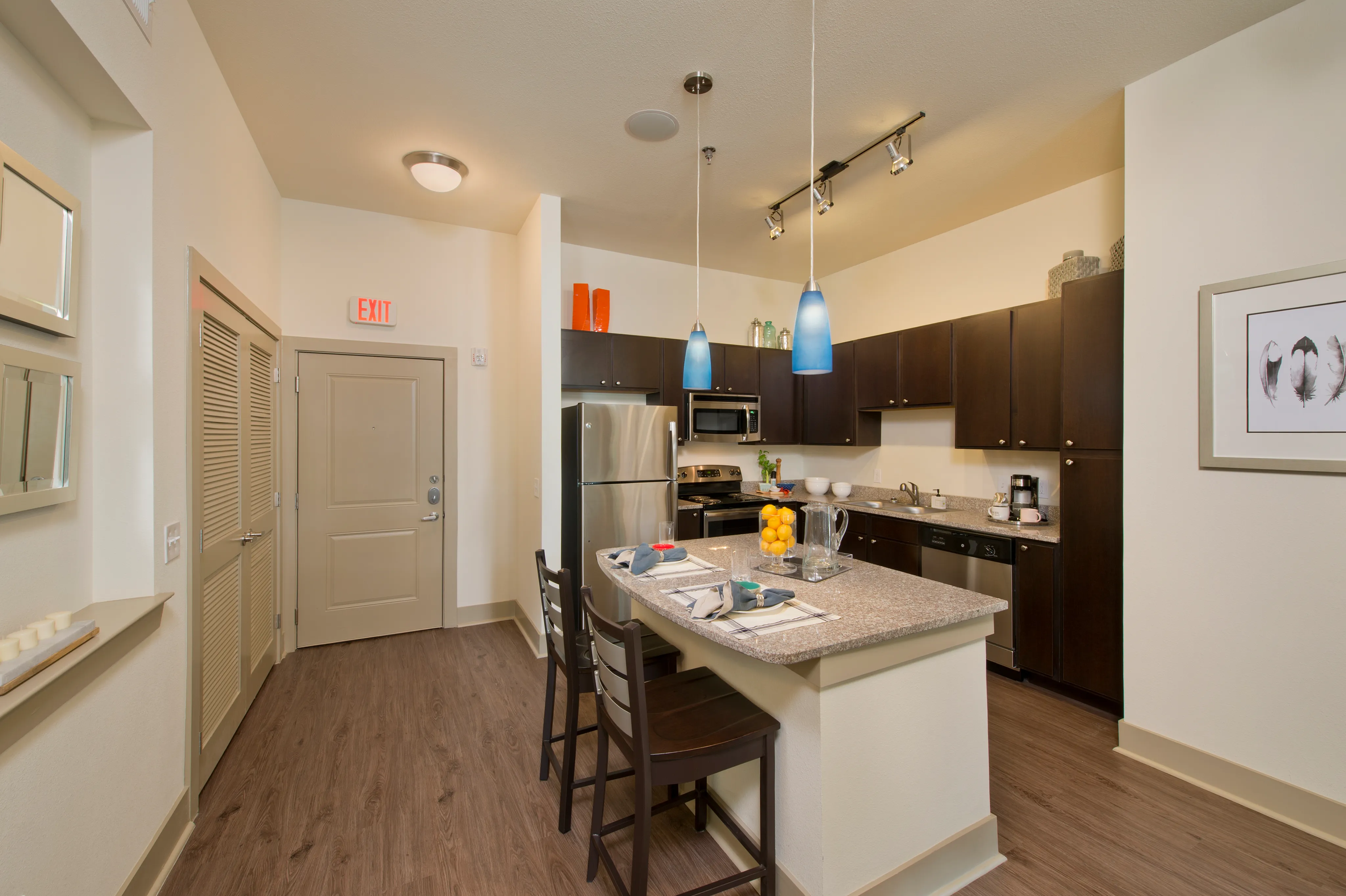 Spacious Updated Kitchens with Granite and Stainless Steel