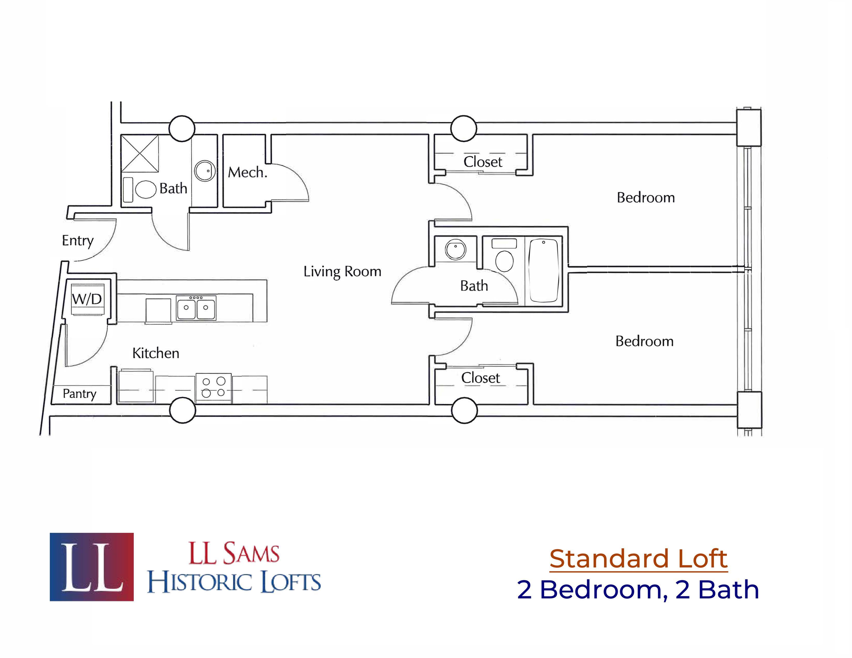 Standard 2-2 Floor Plan