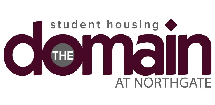 Logo for The Domain at Northgate, a modern student housing community.