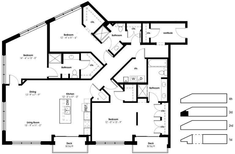 Three Bedroom, Three Bath