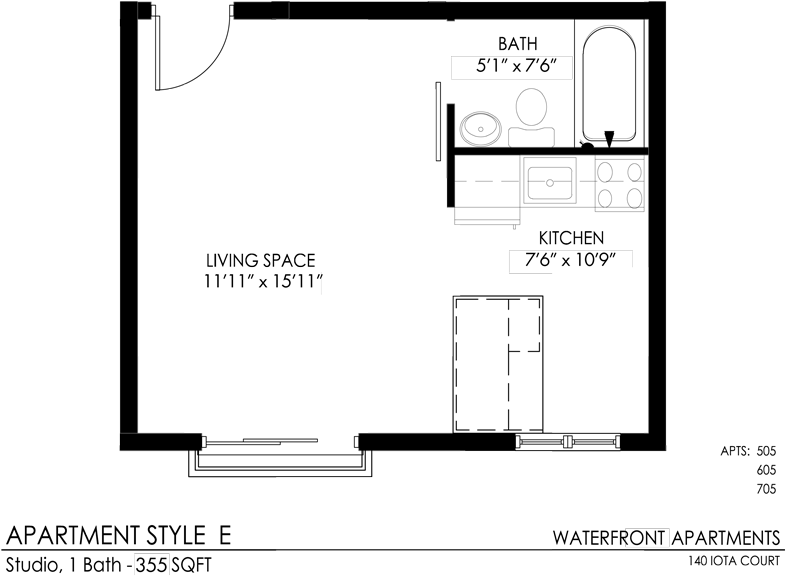 Studio- E floor plan