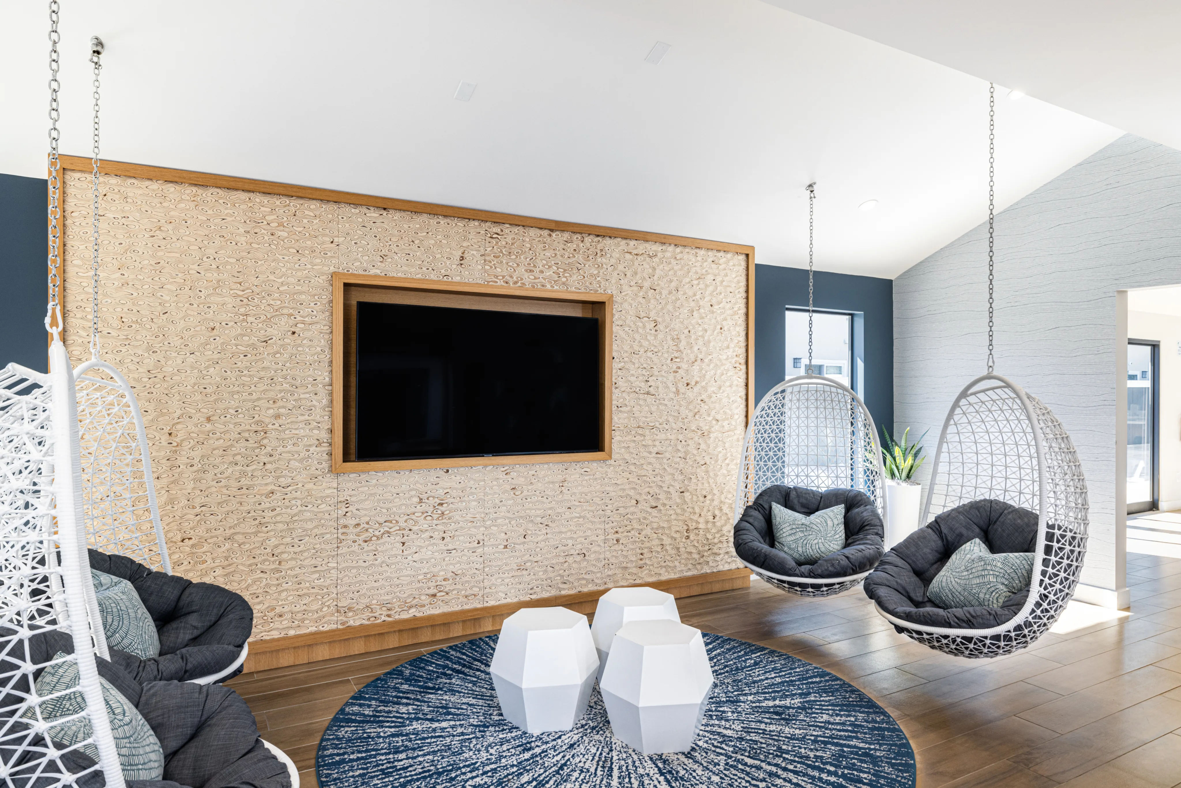 seating area and tv