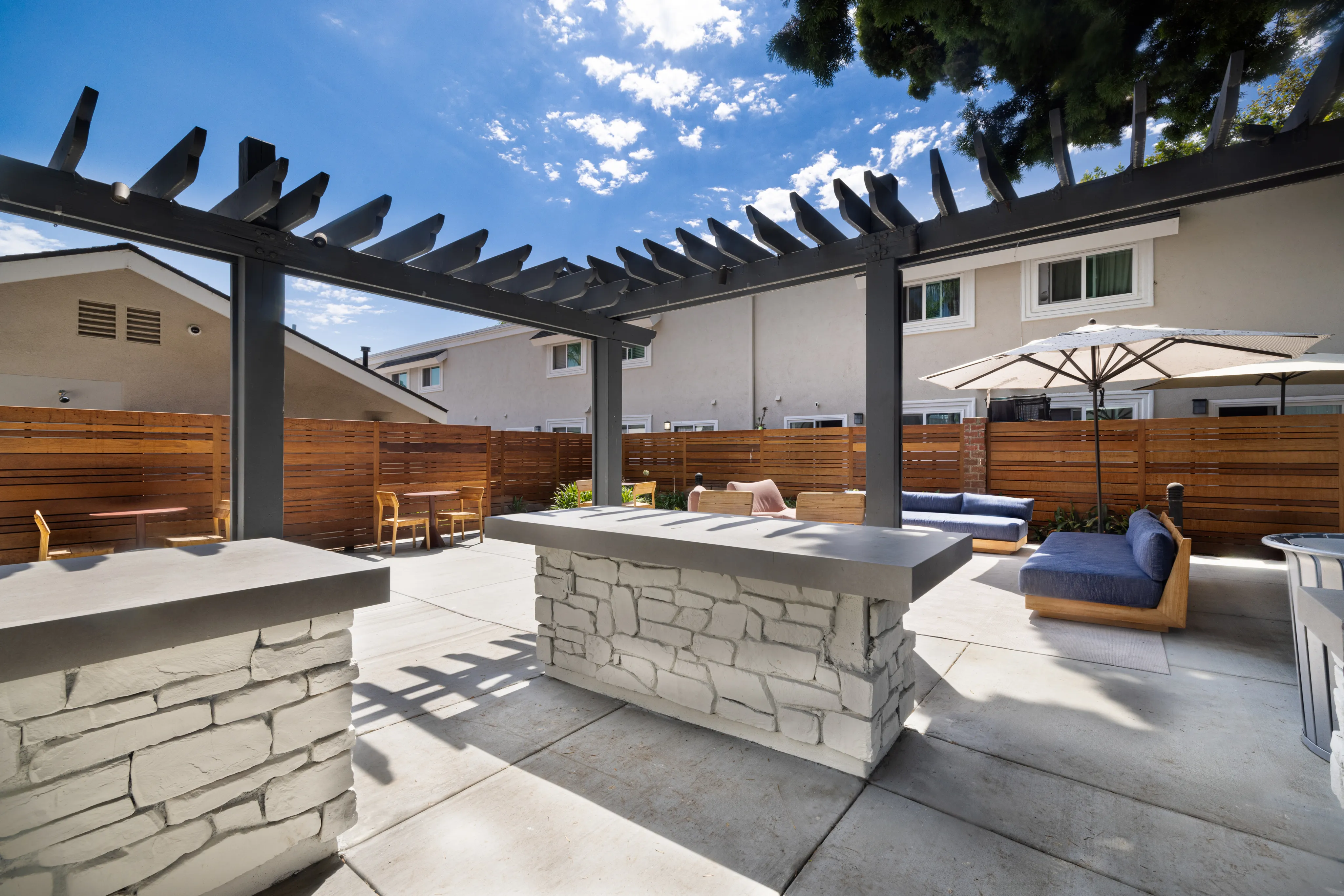 outdoor seating nad BBQ