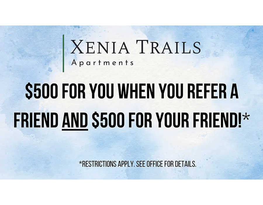 Amazing offer for current and new residents based on referrals.