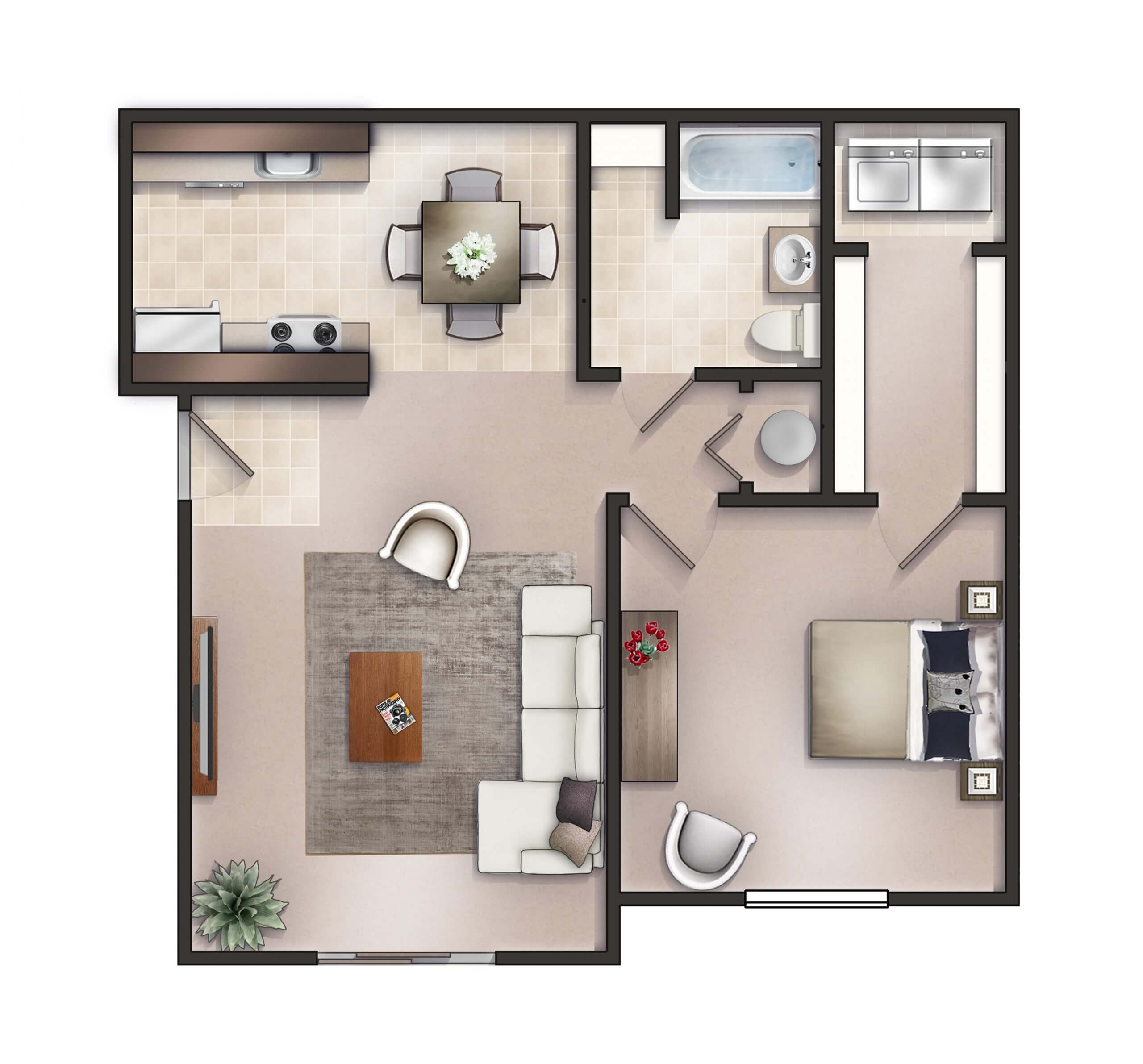 1 2 Bed Apartments Check Availability The Village at Mills Gap Apartments