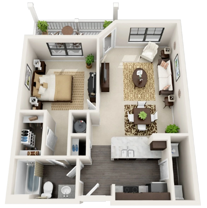 The El Paso - 699 sqft.