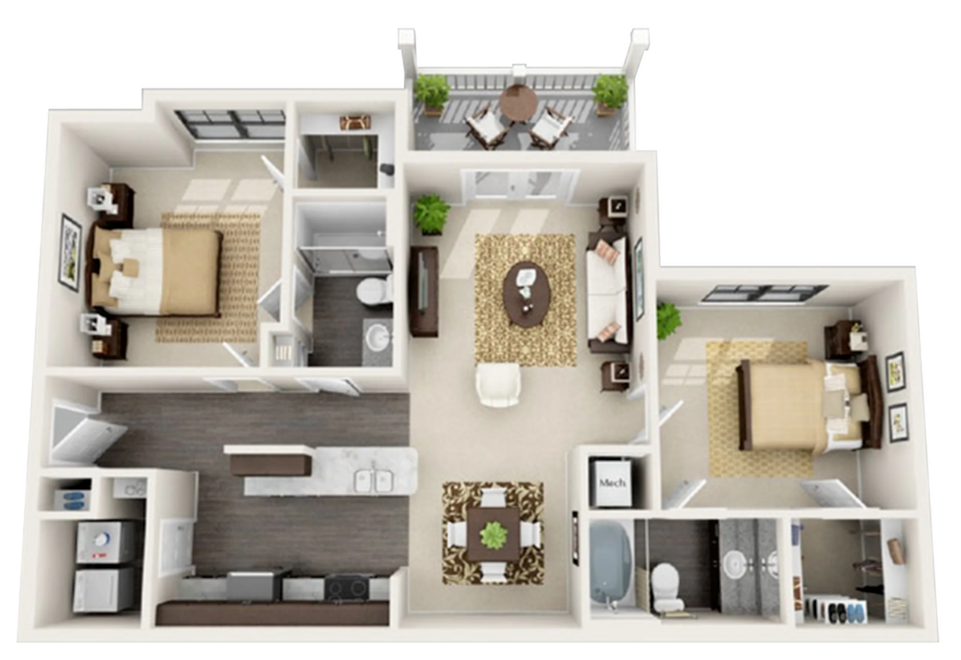 The Dallas - 1035 sqft.