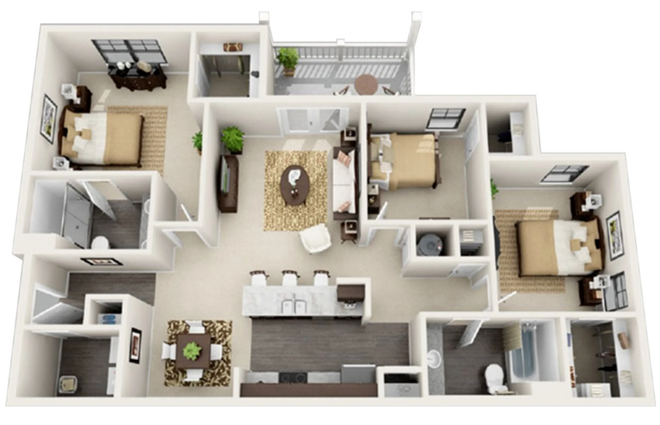 The Houston - 1296 sqft.