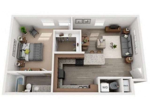 A2 Floorplan | 1 Bed Apartment | Tremont at 22