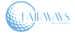 Elegant logo for Fairways at Lincoln featuring a stylish circular design with artistic detailing.