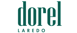 Elegant and bold Dorel Laredo logo in striking green font.