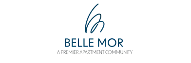 Logo of Belle Mor, showcasing a premier apartment community with elegant and modern design elements.