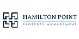 Hamilton Point Property Management logo, featuring a geometric design and modern font.