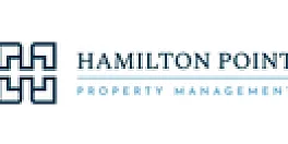 Hamilton Point Property Management logo, featuring a geometric design and modern font.