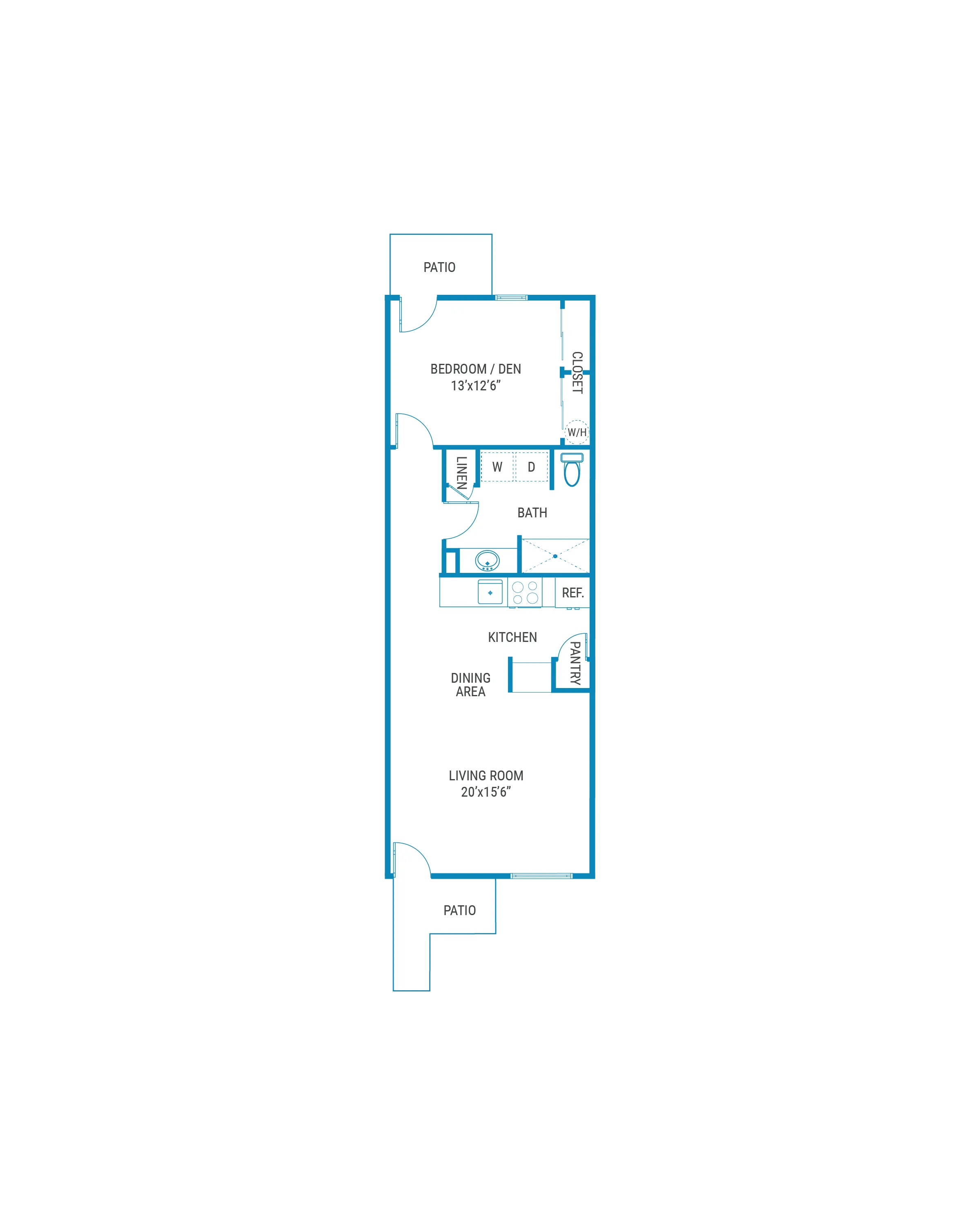 One bedroom one bath