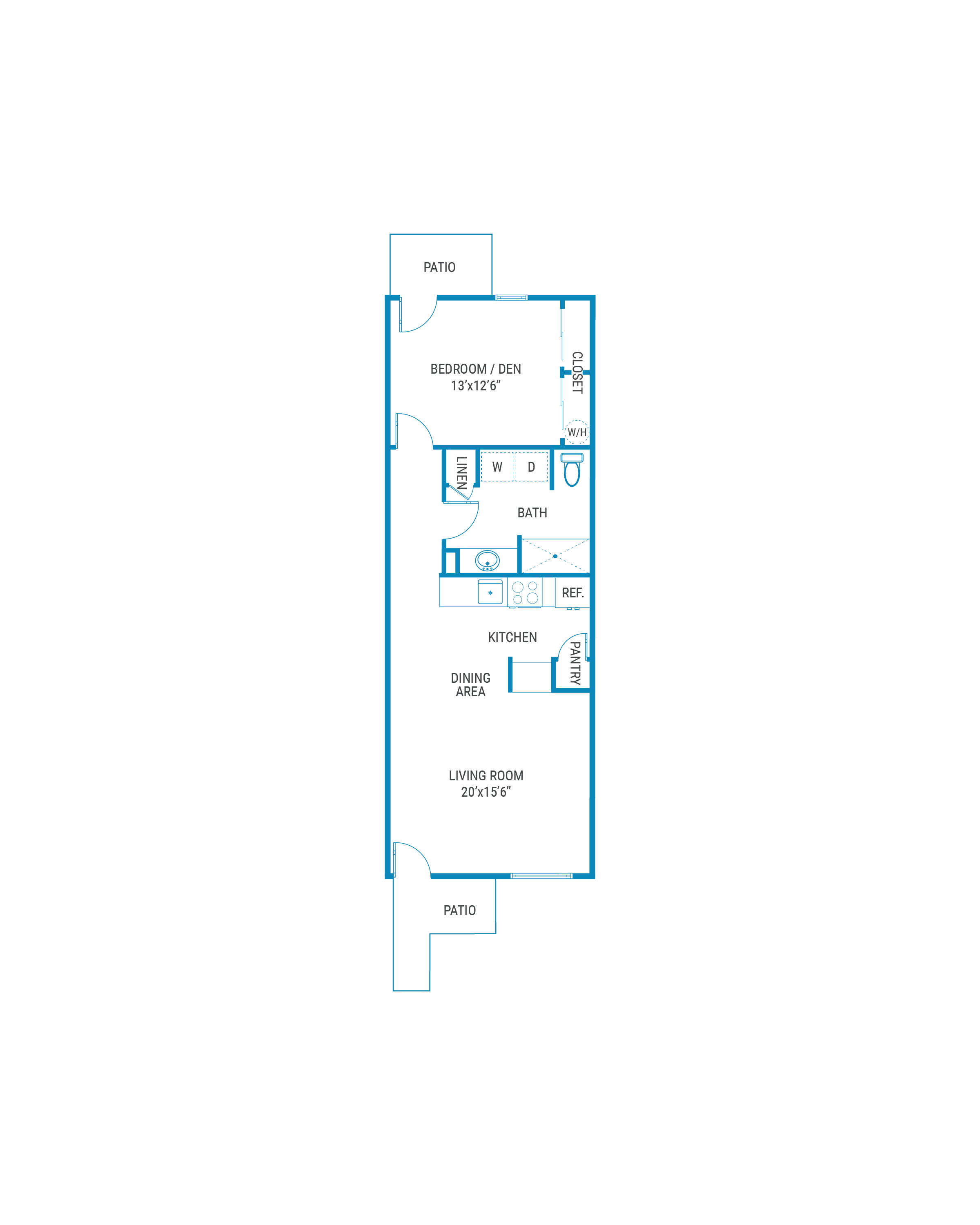One bedroom one bath