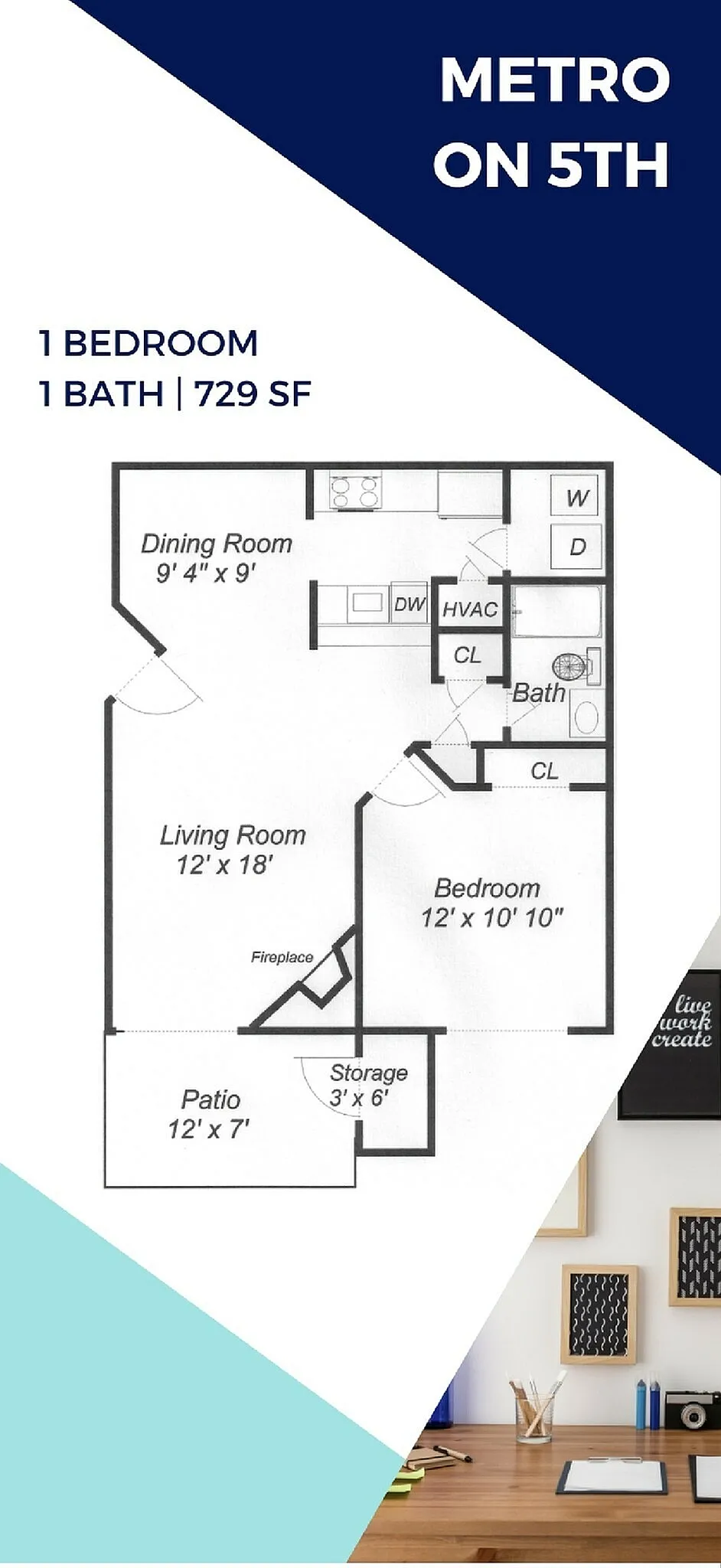 One Bedroom, One Bath