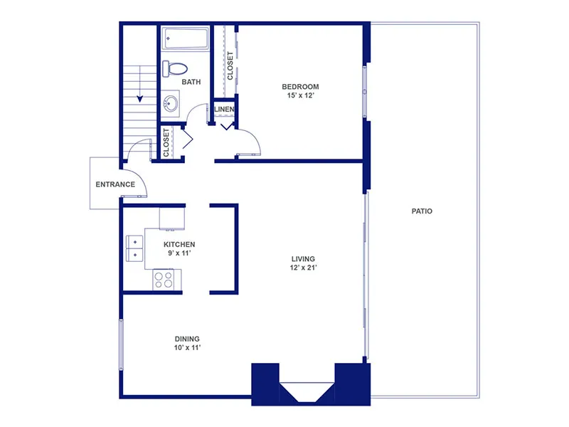 One Bedroom One Bath