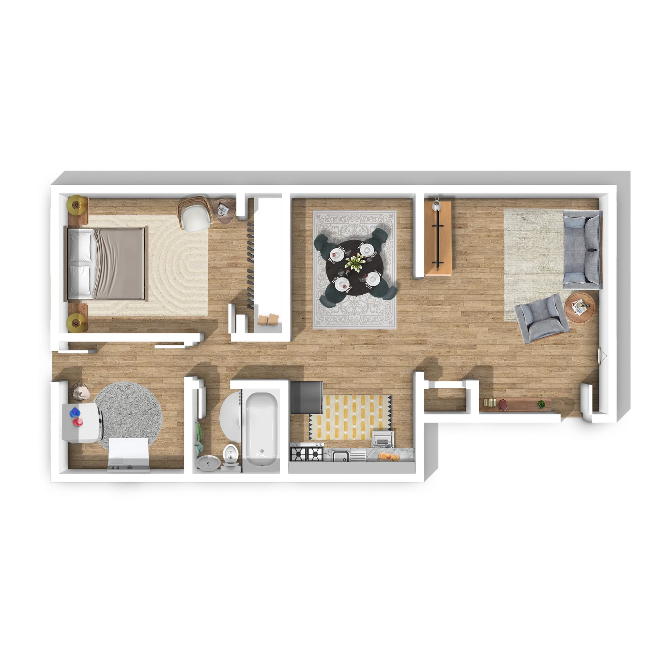 one bedroom floor plan