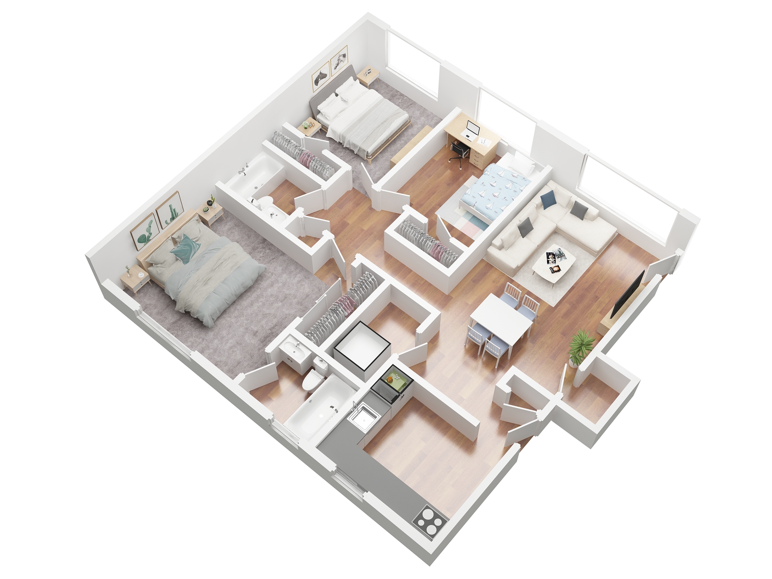 Three Bedroom