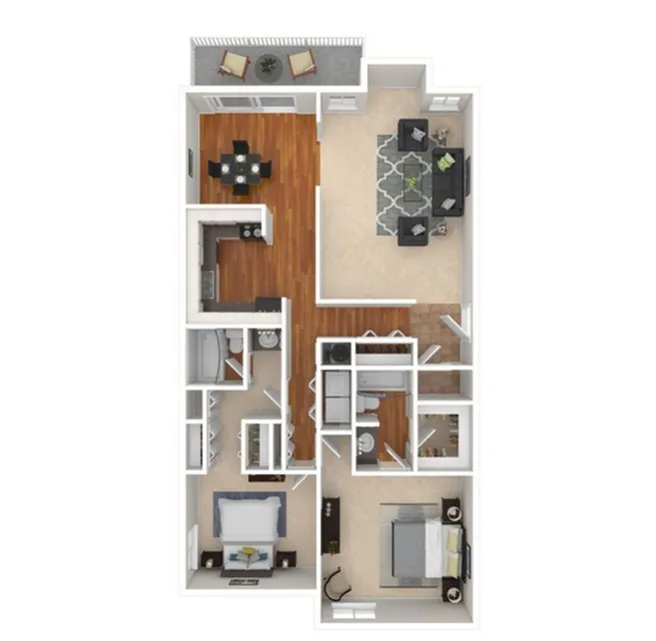 Two Bedroom Two Bath