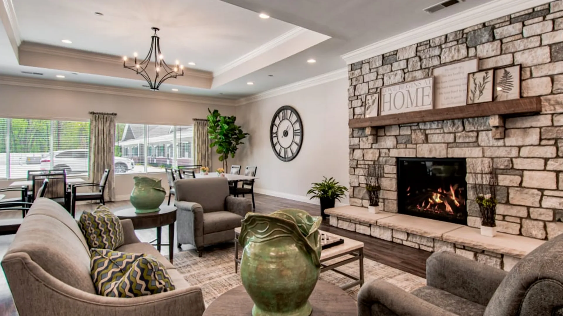 Retreat Fireplace Seating Area