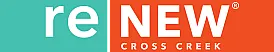 logo that says renew cross creek