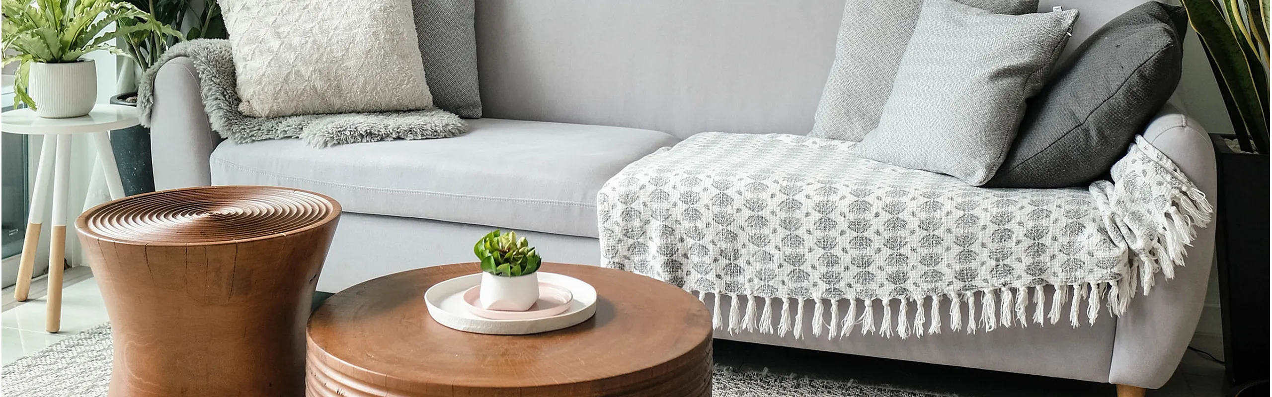 Room with couch and table