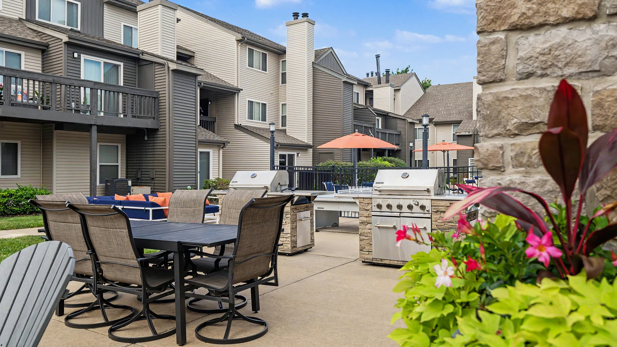 Outdoor Resident Grill Station