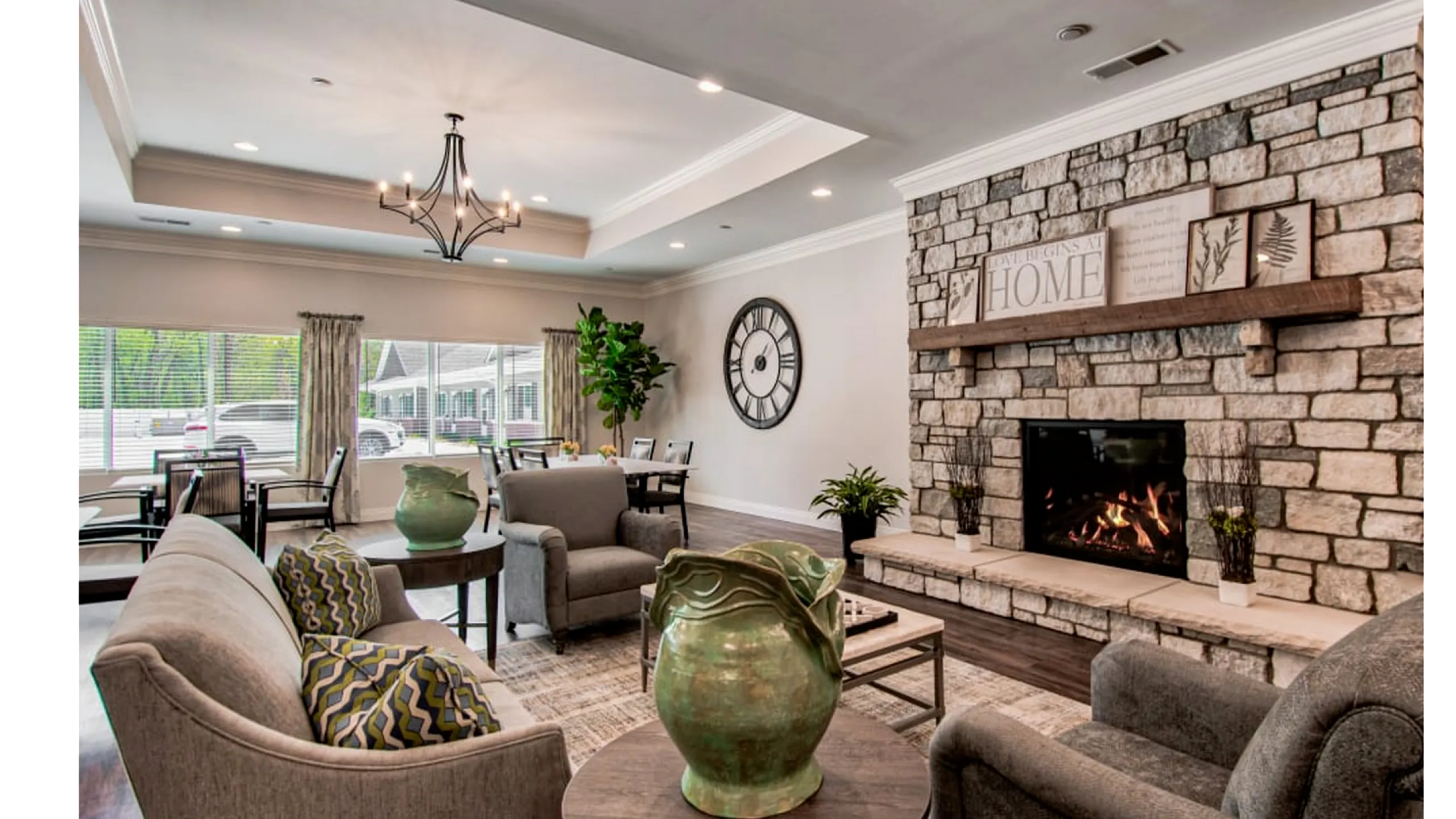 Retreat Fireplace Seating Area