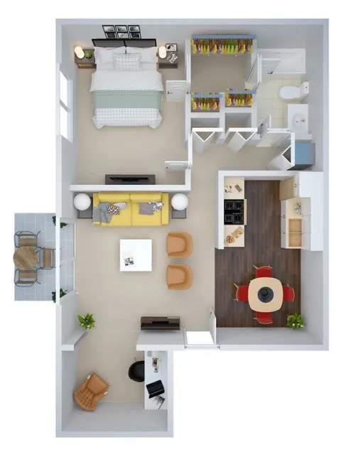 1 Bedroom with Den