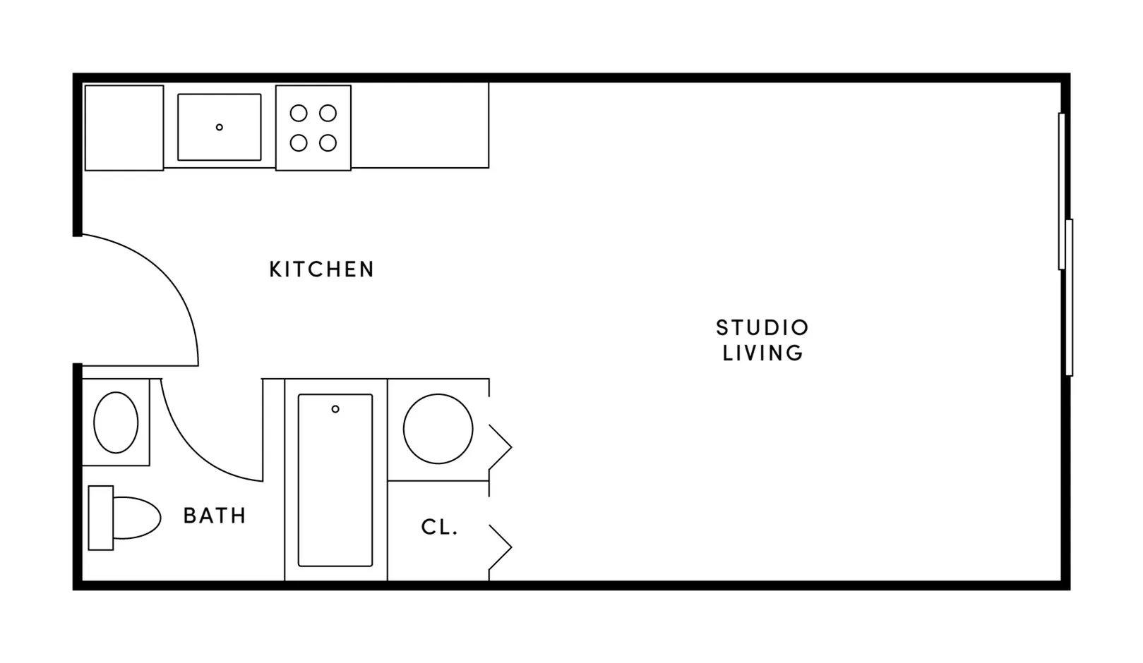 Studio Premium Studio The Flats on Kimberly