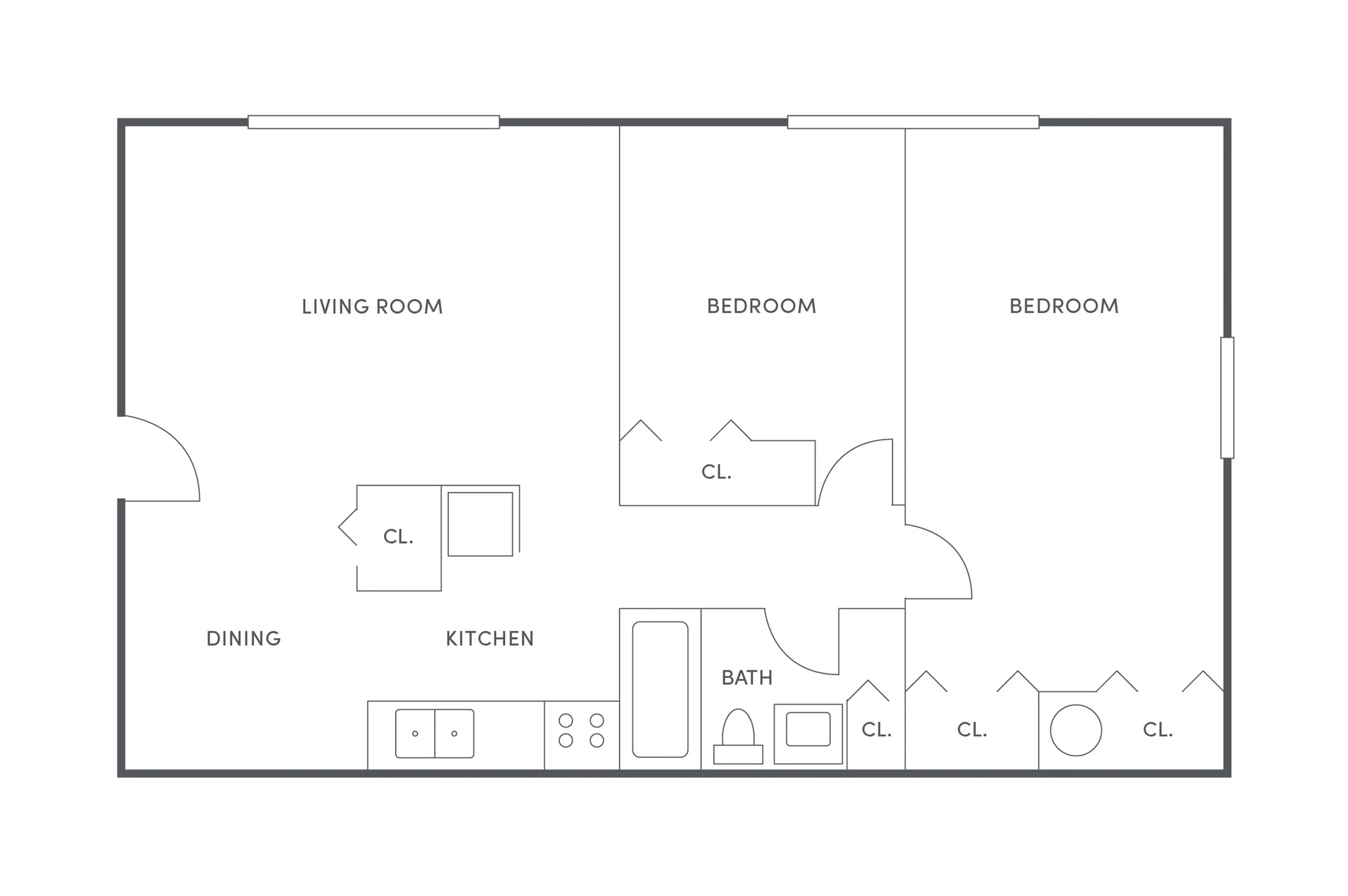2 BR, 1 BA Original 2 Bed Apartment Piccadilly West