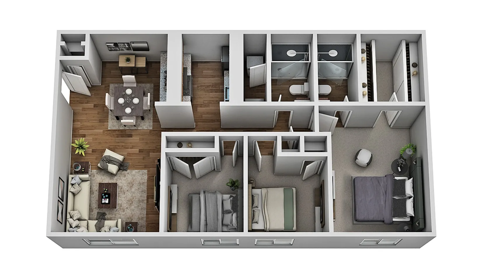 3 Bedroom 3 Bed Apartment Autumn Springs