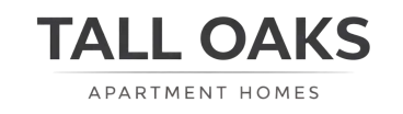 Elegant 'Tall Oaks Apartment Homes' logo in sleek, modern typography, symbolizing luxury living.