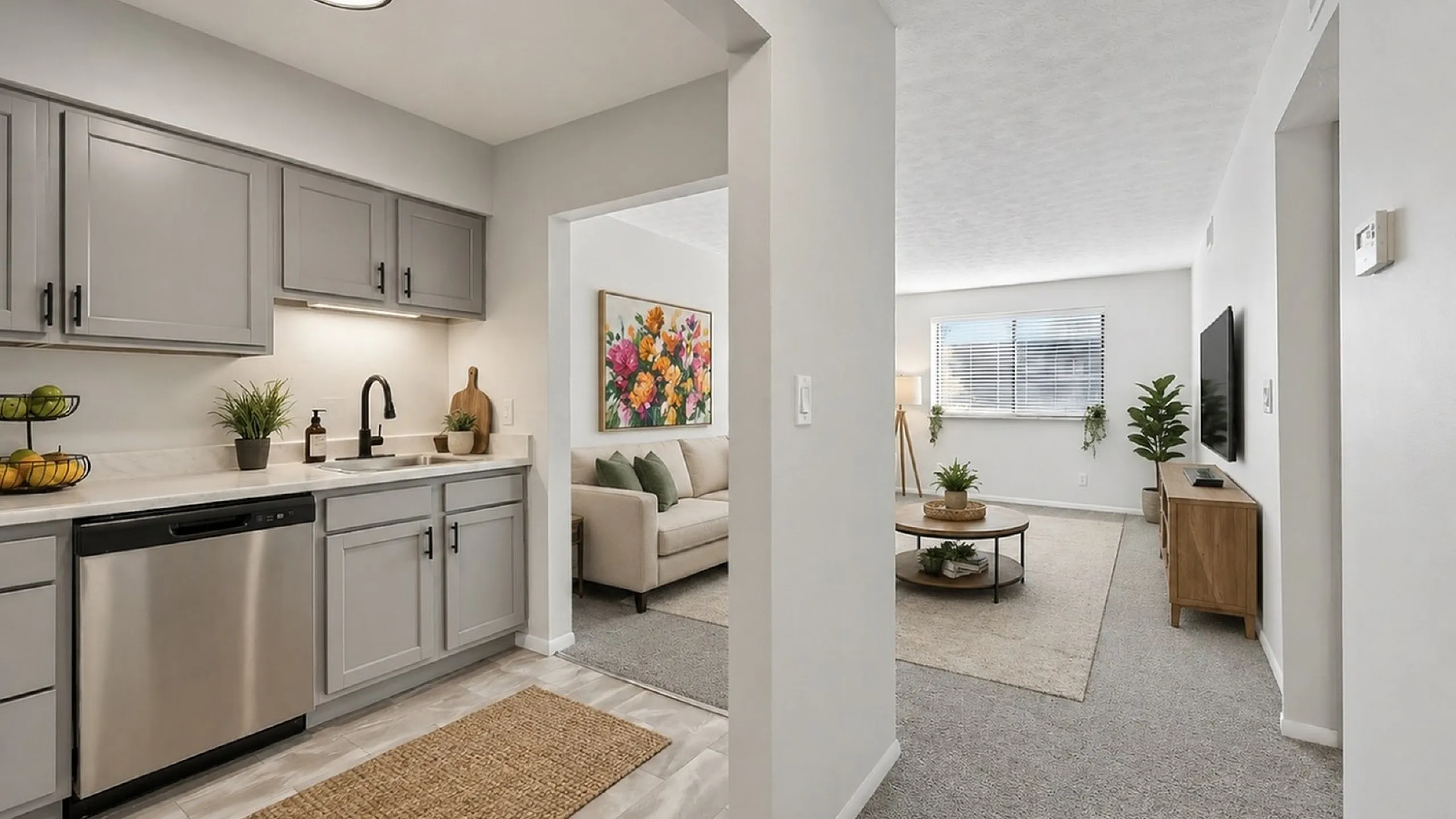 Center Court Apartments - Modern Interior