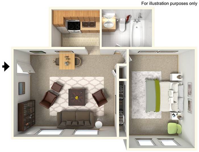 One Bedroom | Junior | 460 sqft