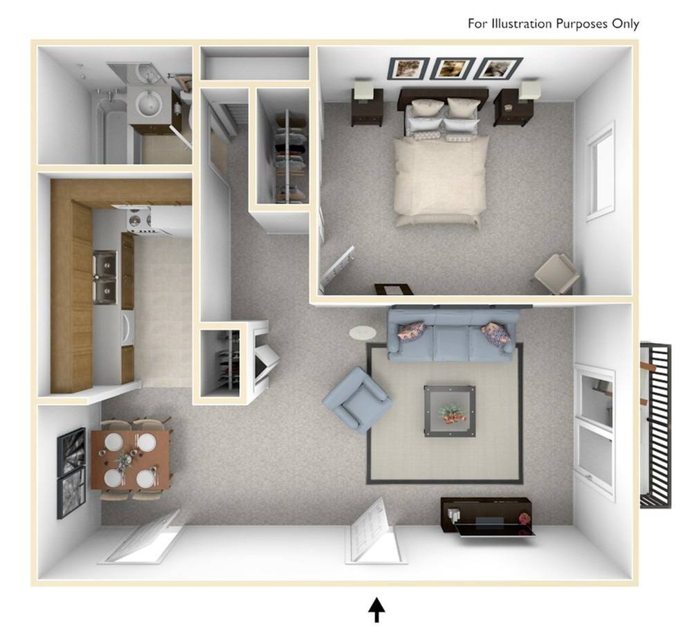 One Bedroom | 670 sqft