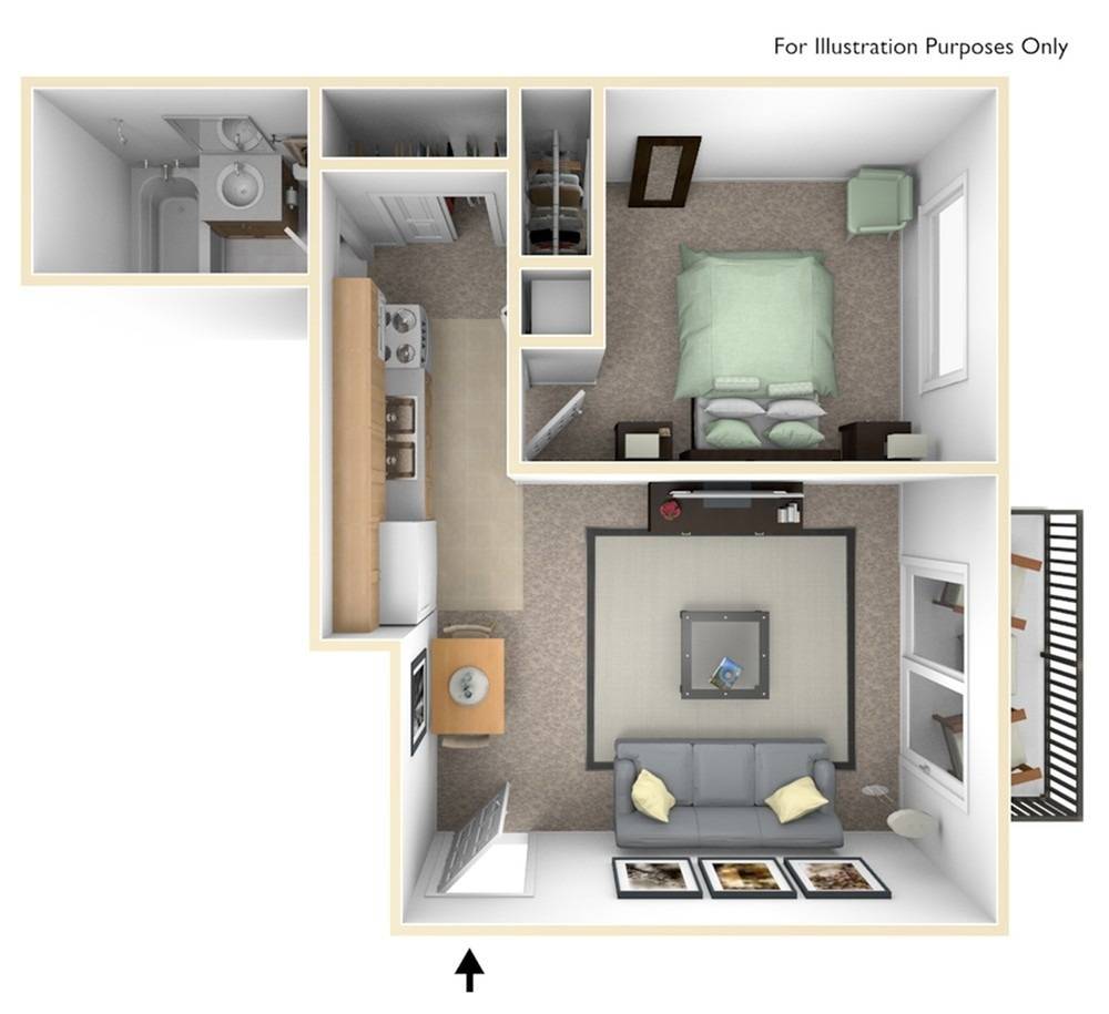 One Bedroom | Junior | 460 sqft
