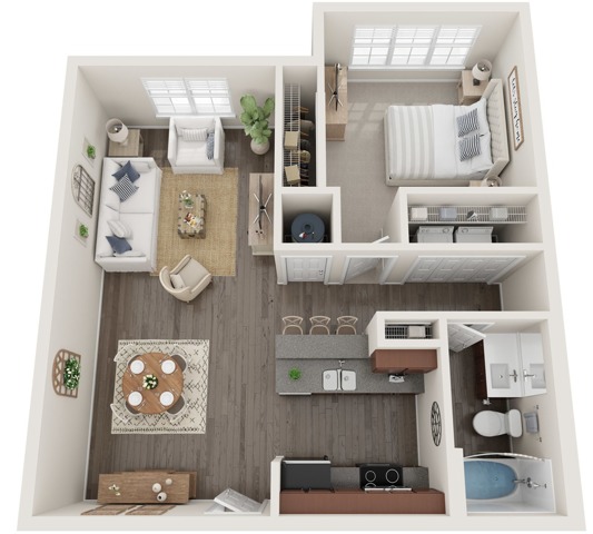 The Bruins | One Bedroom | 749 sqft