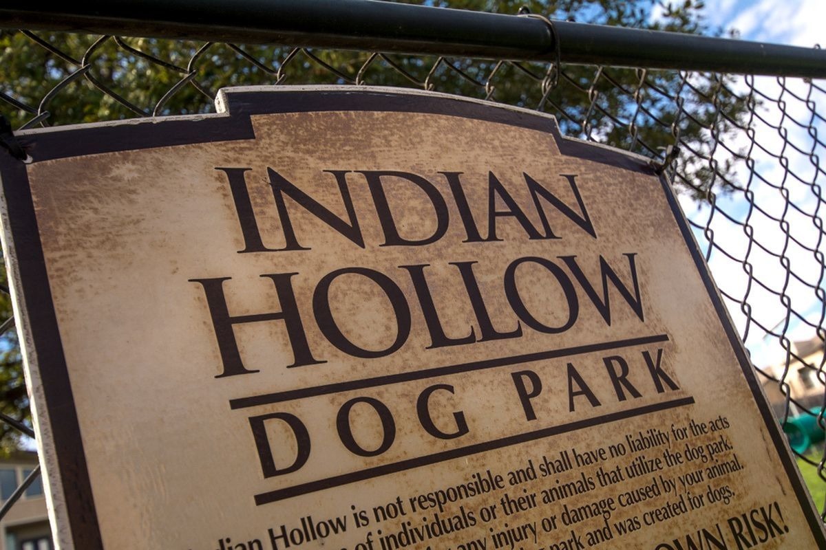 Indian Hollow Dog Park Sign