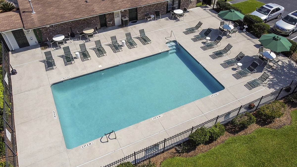 Aerial View of pool area