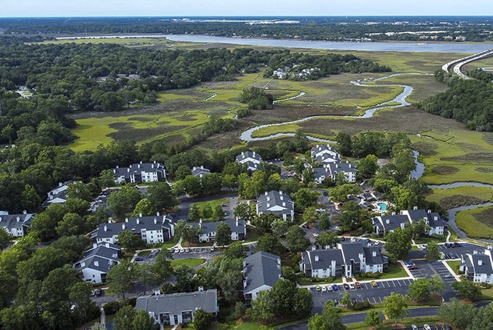 Aeriel View of Middleton Cove | Marsh | Ashley River