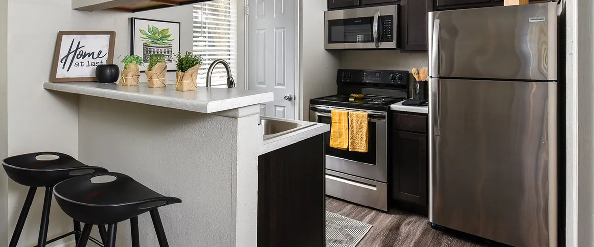 Kitchen of a A1 Deluxe unit