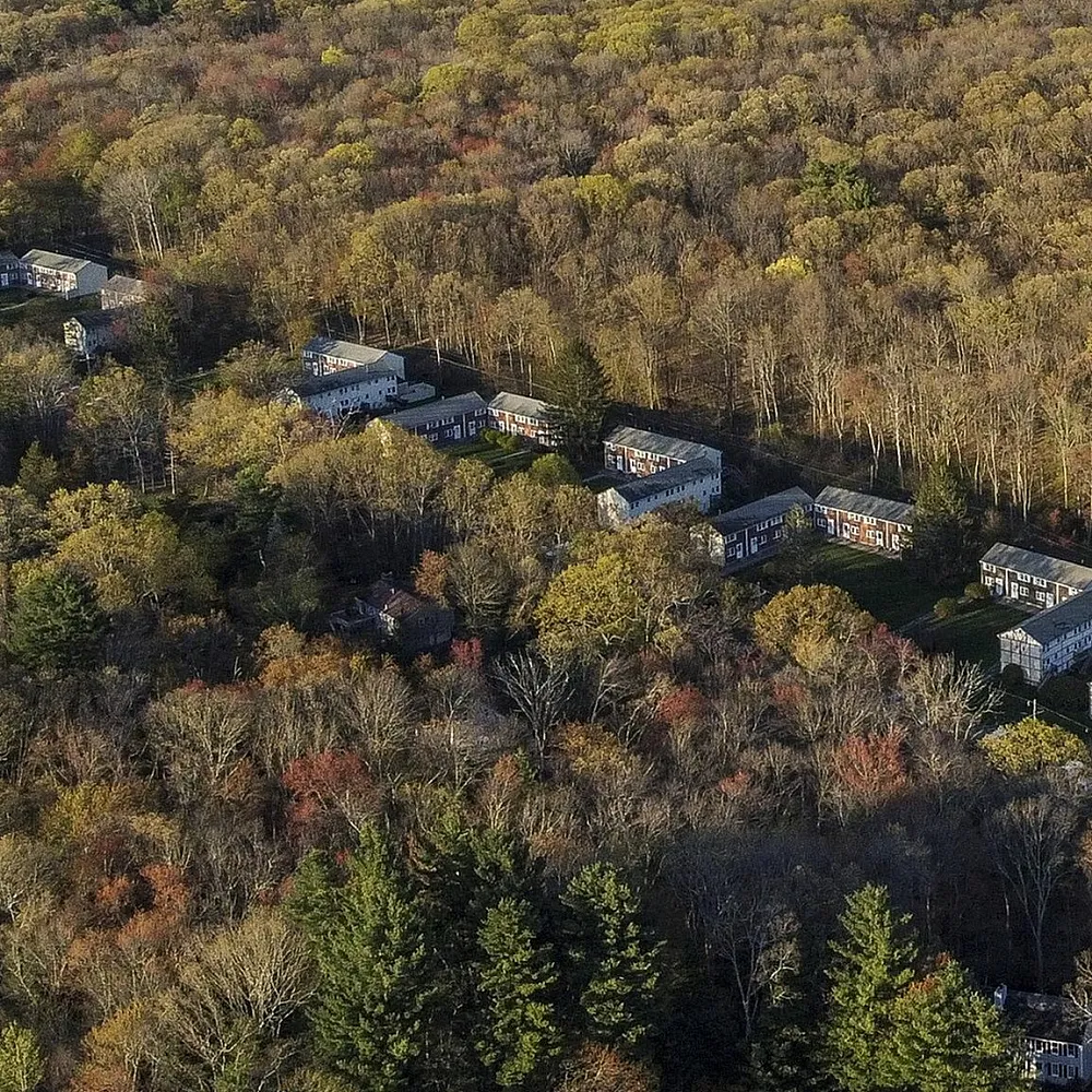 Aerial View of the Oak Street Apartment Homes