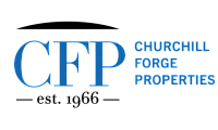 Logo of Churchill Forge Properties established in 1966, featuring the initials CFP.