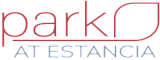 Elegant logo of Park at Estancia with a modern and minimalist leaf design.