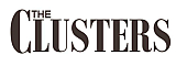 Elegant and bold 'The CLUSTERS' logo design in sleek black typography.