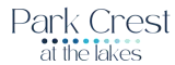 Elegant logo for Park Crest at the Lakes, featuring a modern design with tranquil blue tones.
